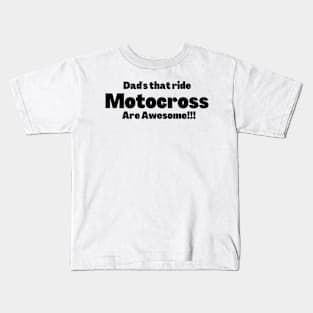 Awesome motocross dad design. Kids T-Shirt